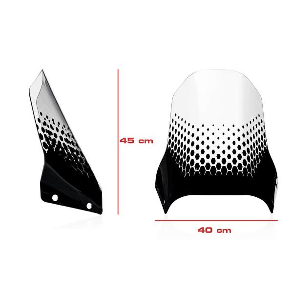 Cupolino CNC Racing Adventure trasparente Ducati DesertX 937 2022-2024