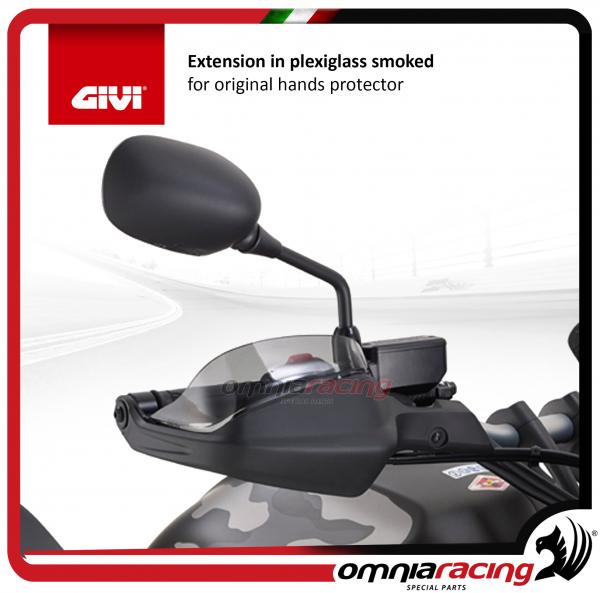 Givi Estensione in plexiglass fume per paramani originale per Honda Crosstourer 1200 DCT 12> 16