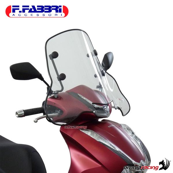 Parabrezza Fabbri trasparente con bordo omologato TUV per Honda SH350i 2021>