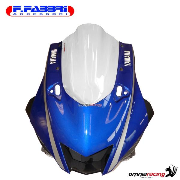 Cupolino trasparente doppia bolla Fabbri plexi per Yamaha R6 2017>