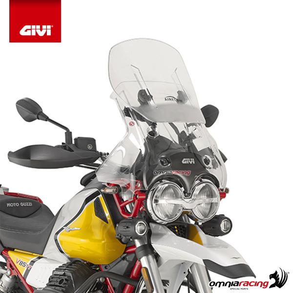 GIVI Airflow parabrezza trasparente / cupolino scorrevole per Moto Guzzi V85TT 2019>