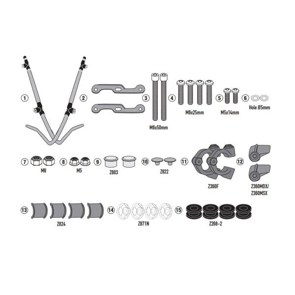 Kit fissaggio cupolino Givi NIU NQI 2019-2022