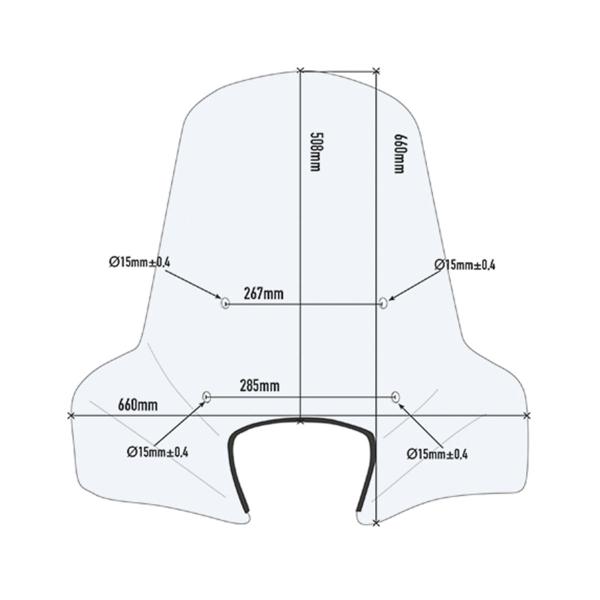 Cupolino Givi trasparente Askoll ES3 2019-2022
