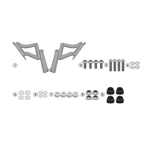 Givi windscreen fitting kit Kawasaki Z650 2020-2022