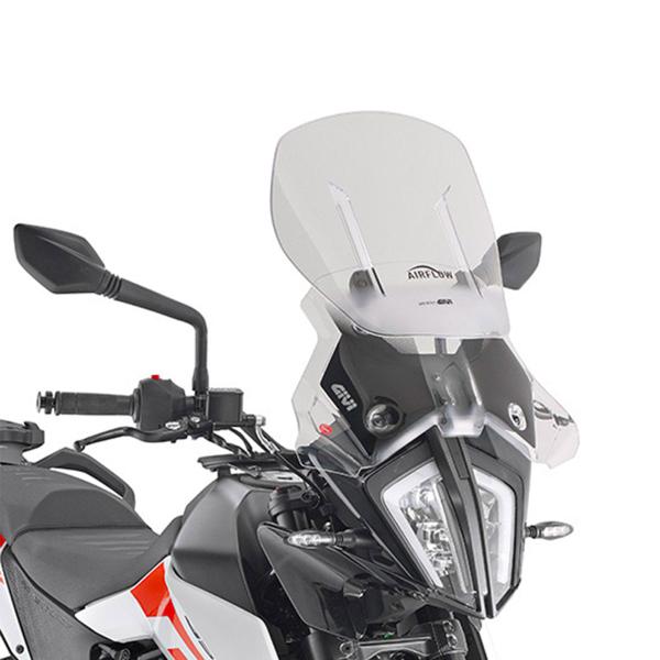 GIVI RICONDIZIONATO Airflow parabrezza trasparente / cupolino scorrevole per KTM 390 Adventure 2020>