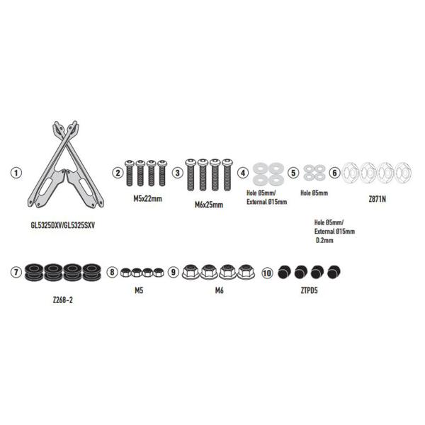 Kit fissaggio cupolino Givi BMW CE04 2022