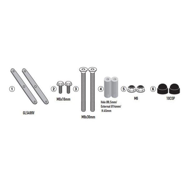 Givi windscreen fitting kit Aprilia SR GT 200 2022-2023