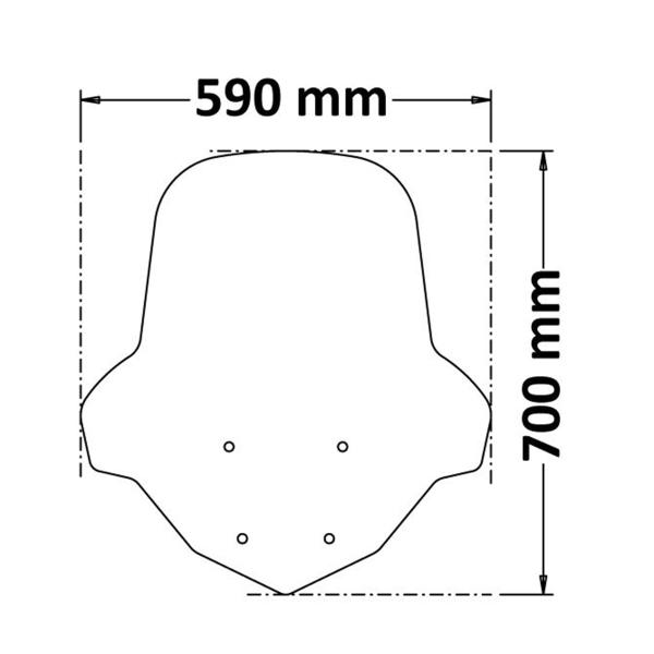 Isotta Classic transparent windscreen Yamaha Nmax 125 2021