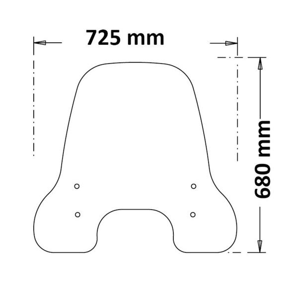 Cupolino Isotta trasparente Askoll NGS 1/NGS 2/NGS 3 2019-2024