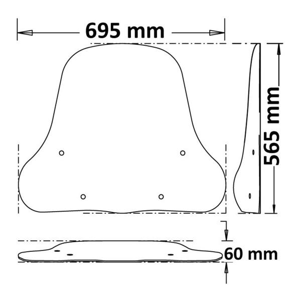 Isotta classic low light smoke windscreen NIU MQi GT 2021