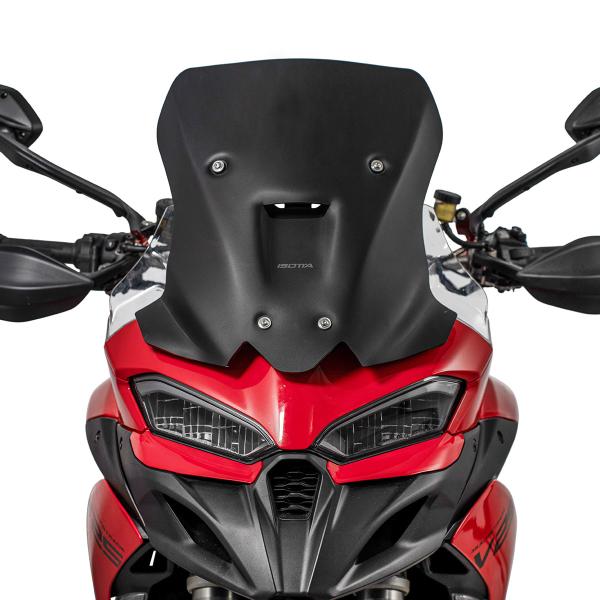 Isotta Aerodynamics Matte Black windscreen Ducati Multistrada V2/V2S 2025