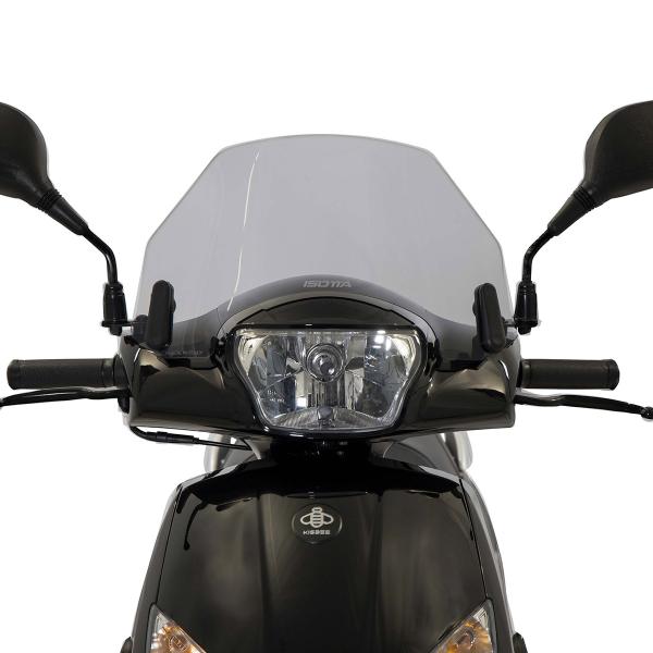 Isotta Dark Smoke windscreen Peugeot Kisbee M125 2025