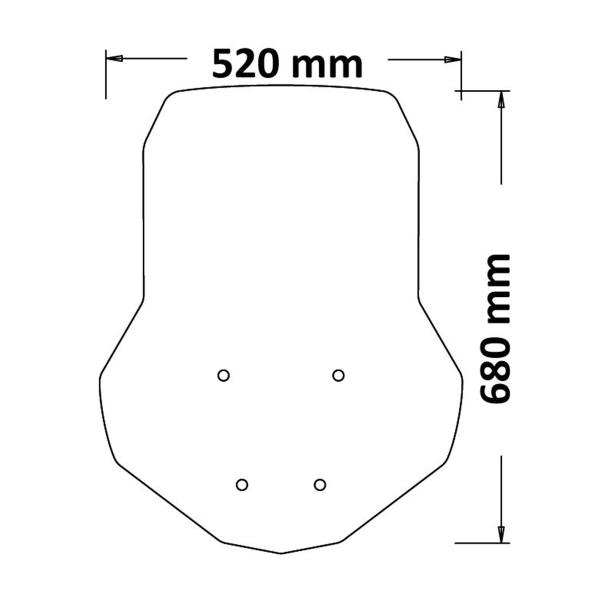 Cupolino Isotta trasparente Aprilia SR GT 125 2022-2023