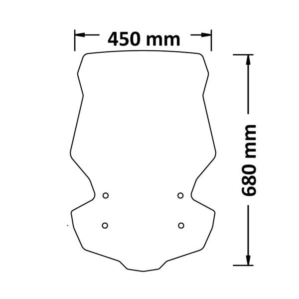 Cupolino Isotta trasparente Kymco DTX360 2021