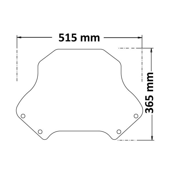 Cupolino Isotta nero opaco Ducati DesertX 2022-2024