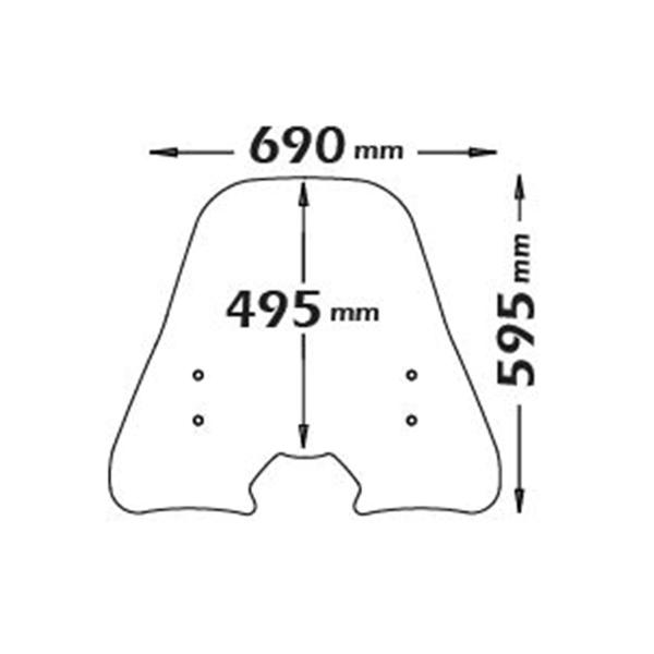 Cupolino Isotta trasparente Yamaha Delight 125 2017-2020