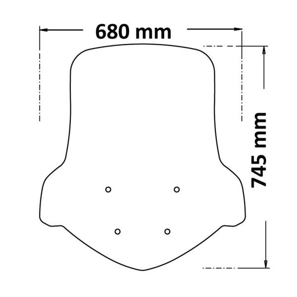 Cupolino Isotta trasparente SYM Joyride 300 2022-2023