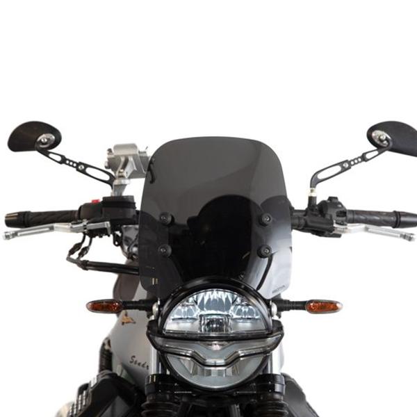 Isotta dark smoke windscreen Moto Guzzi V7 Stone E5 2021-2023