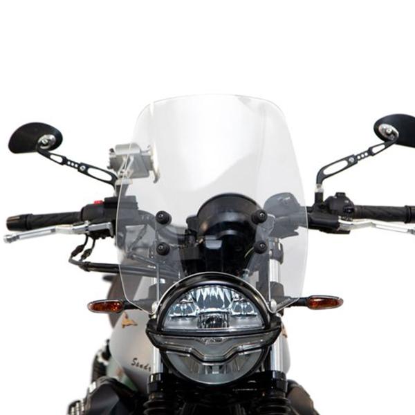 Isotta high transparent windscreen Moto Guzzi V7 Stone E5 2021-2023