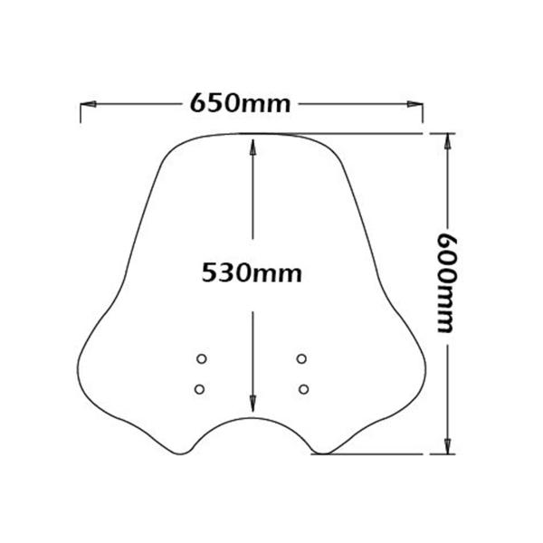 Cupolino Isotta trasparente Moto Guzzi V7 Stone E5 2021-2023