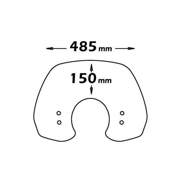 Cupolino Isotta fume chiaro Piaggio Vespa GT 125 2003-2006