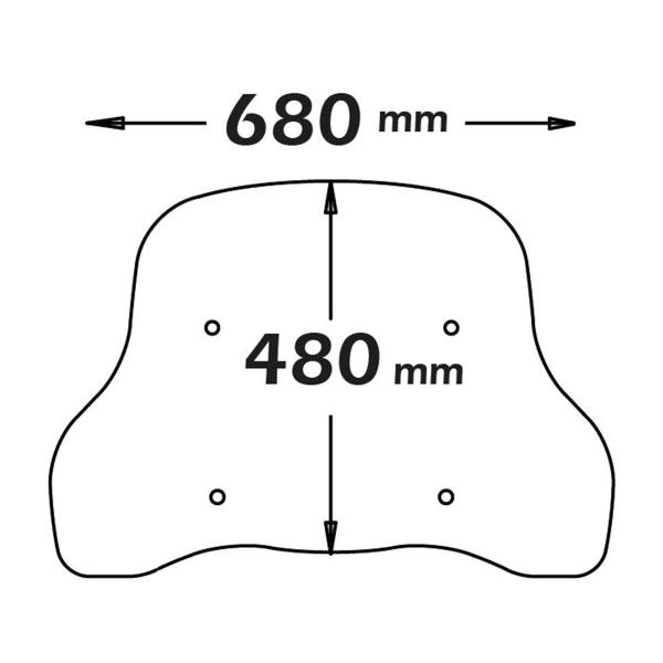 Cupolino Isotta fume chiaro NIU N1S 2019-2023