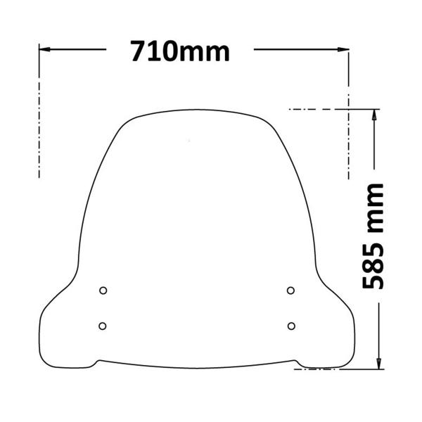 Cupolino Isotta trasparente Segway E300 2021-2023
