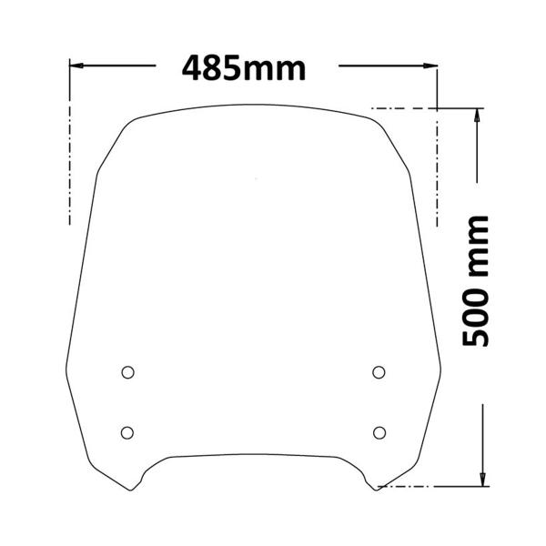 Cupolino Isotta fume chiaro Horwin EK1 2023-2024