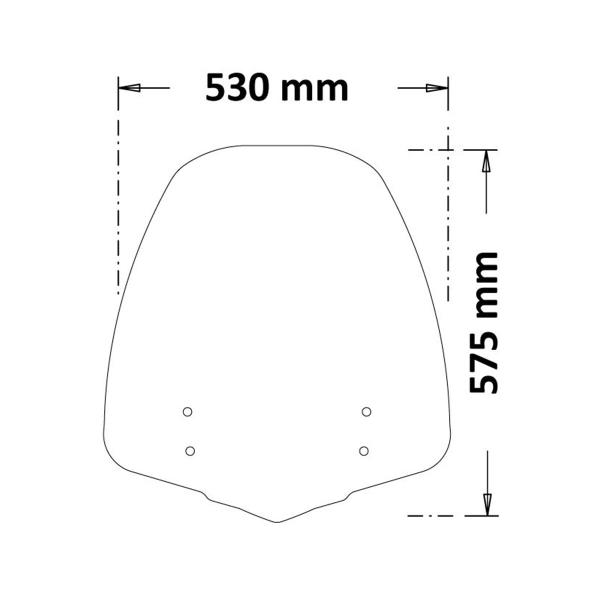 Cupolino Isotta trasparente Honda SH350 2020-2023