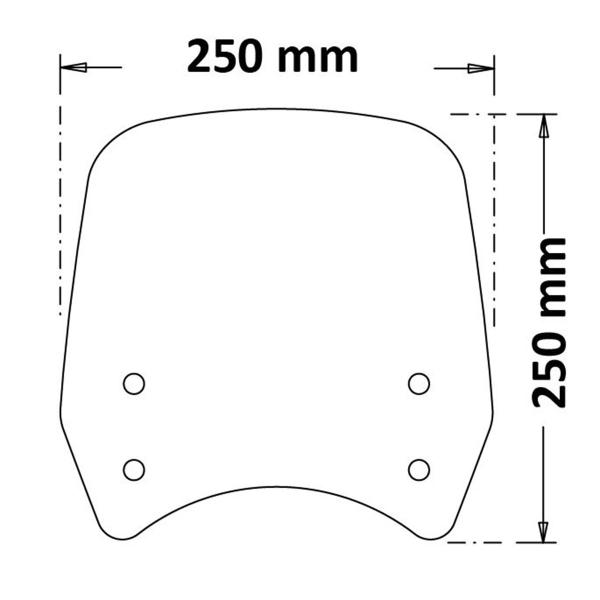 Cupolino Isotta nero opaco Royal Enfield Meteor 350 Fireball 2021-2024