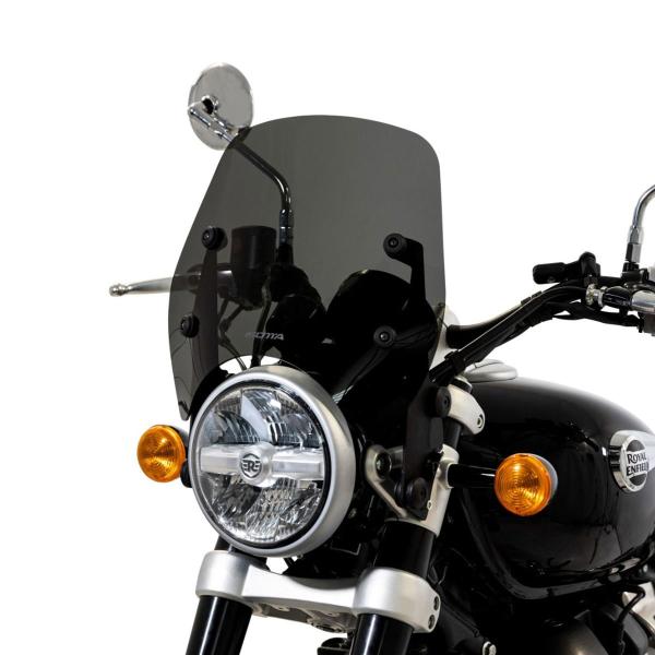 Isotta dark smoke windscreen Royal Enfield Super Meteor 650 2023-2024