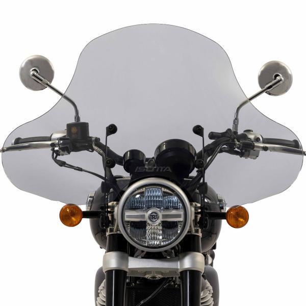 Isotta Batwing Dark Smoke windscreen Royal Enfield Super Meteor 650 2023-2025