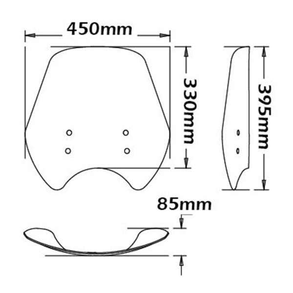 Isotta clean windscreen Moto Guzzi V7III Carbon 750 2018-2020