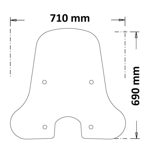 Cupolino Isotta trasparente Piaggio Liberty 4T 125 2016-2021