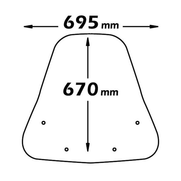 Cupolino Isotta Classic trasparente Peugeot LXR200 2009-2014