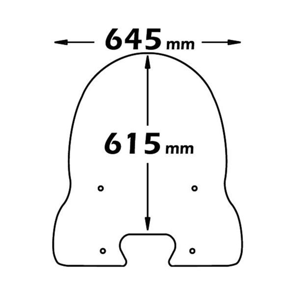 Isotta Classic transparent windscreen Piaggio Free 100 2002