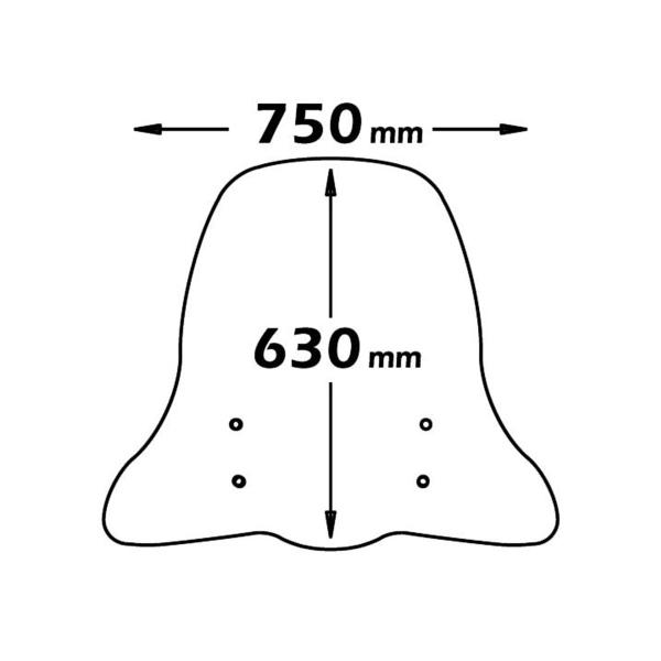 Cupolino Isotta Classic trasparente Piaggio Beverly 125 2002-2004