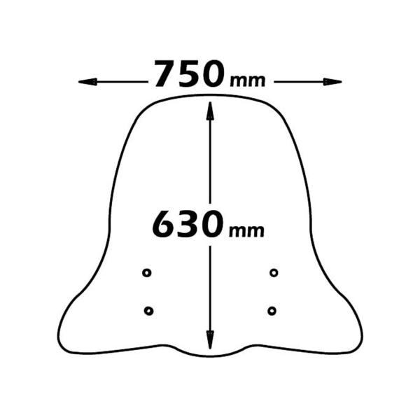 Cupolino Isotta Classic trasparente Piaggio Beverly 125 2004-2006