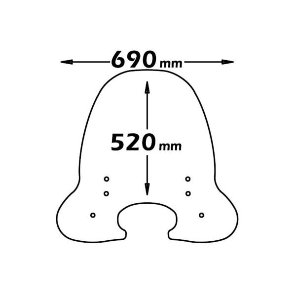 Cupolino Isotta trasparente Aprilia Scarabeo 100 2-4 Tempi 1994-2013