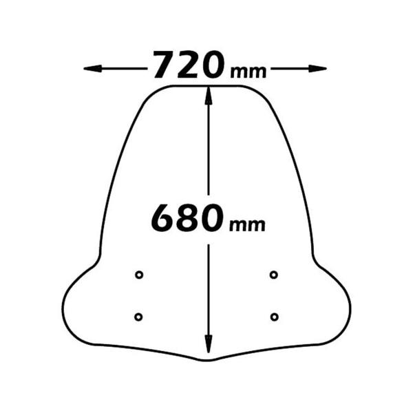 Cupolino Isotta trasparente Aprilia Sportcity One 125 2008-2012