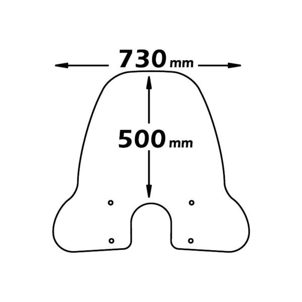 Cupolino Isotta trasparente SYM Fiddle 125 2007-2011