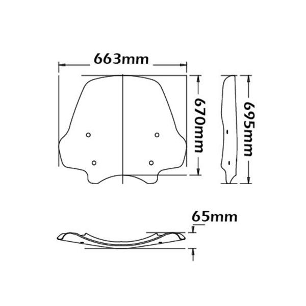 Cupolino Isotta trasparente BMW R1200R 2011-2014