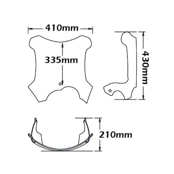 Cupolino Isotta fume chiaro BMW G650GS 2010-2016