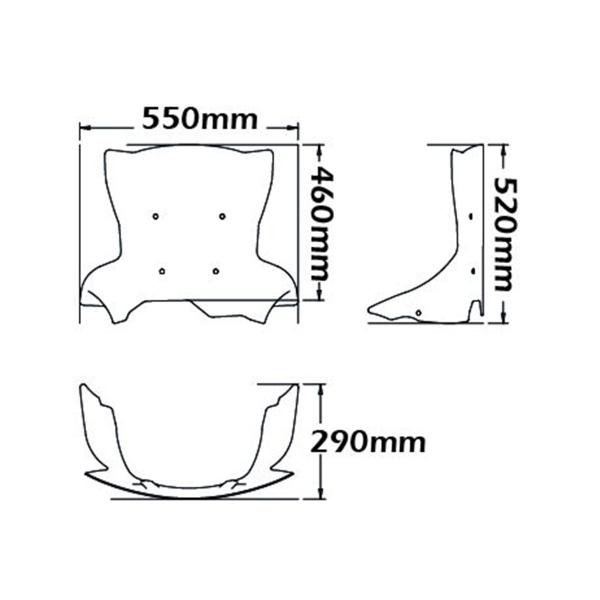 Cupolino Isotta fume chiaro BMW F800GS Adventure 2013-2018