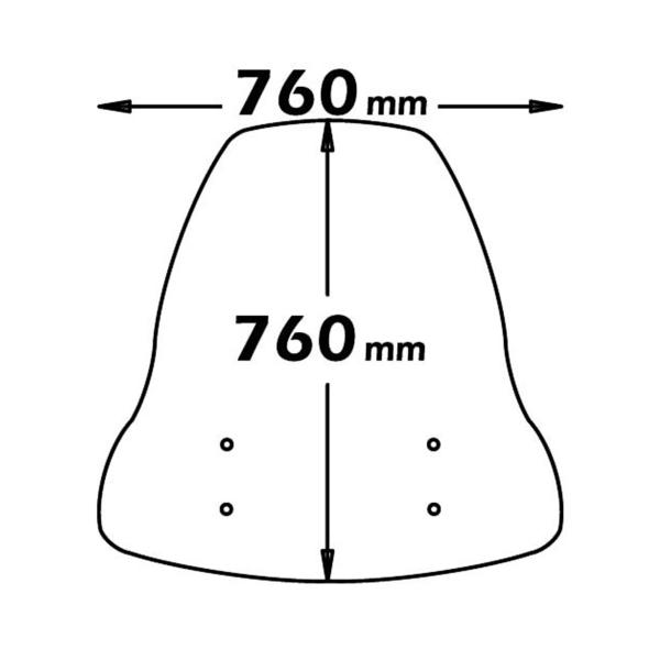 Isotta high transparent windscreen Benelli Modello 491 1998-2001