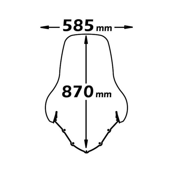 Isotta high transparent windscreen Suzuki Burgman 125 2002-2006