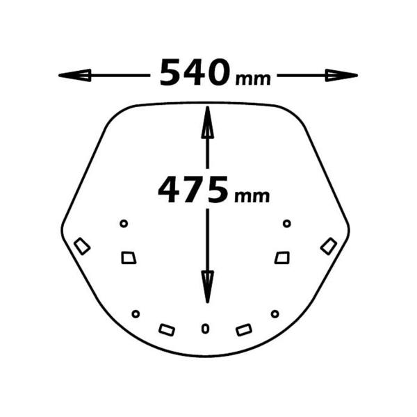 Cupolino Isotta Blu Suzuki Burgman AN 650 Executive 2006-2013