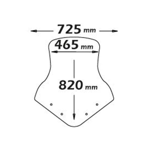 Isotta high transparent windscreen Honda Forza 125 2013-2017