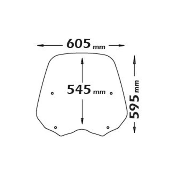 Cupolino Isotta fume chiaro Honda SH125I 2005-2008