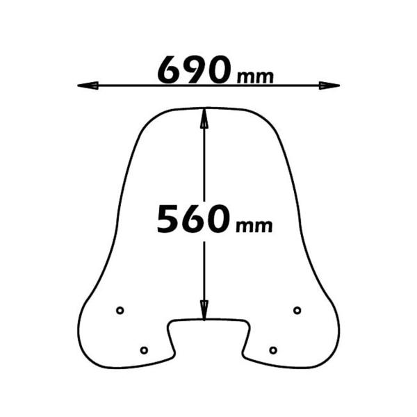 Cupolino Isotta trasparente Honda SH50 1996-2001